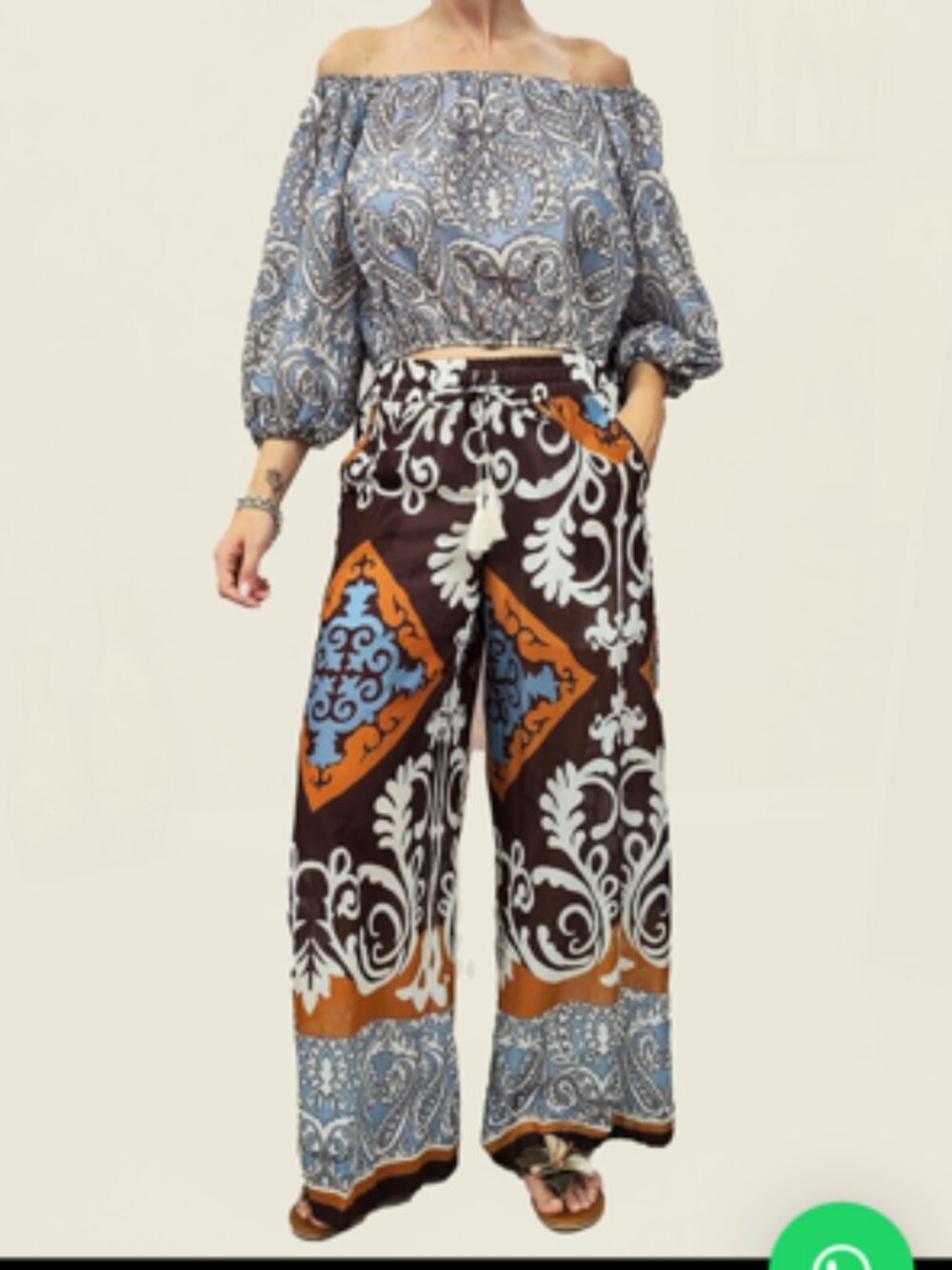 CECE CYNTHIA STEFFE WIDE LEG PANTS Sz. M NWOT